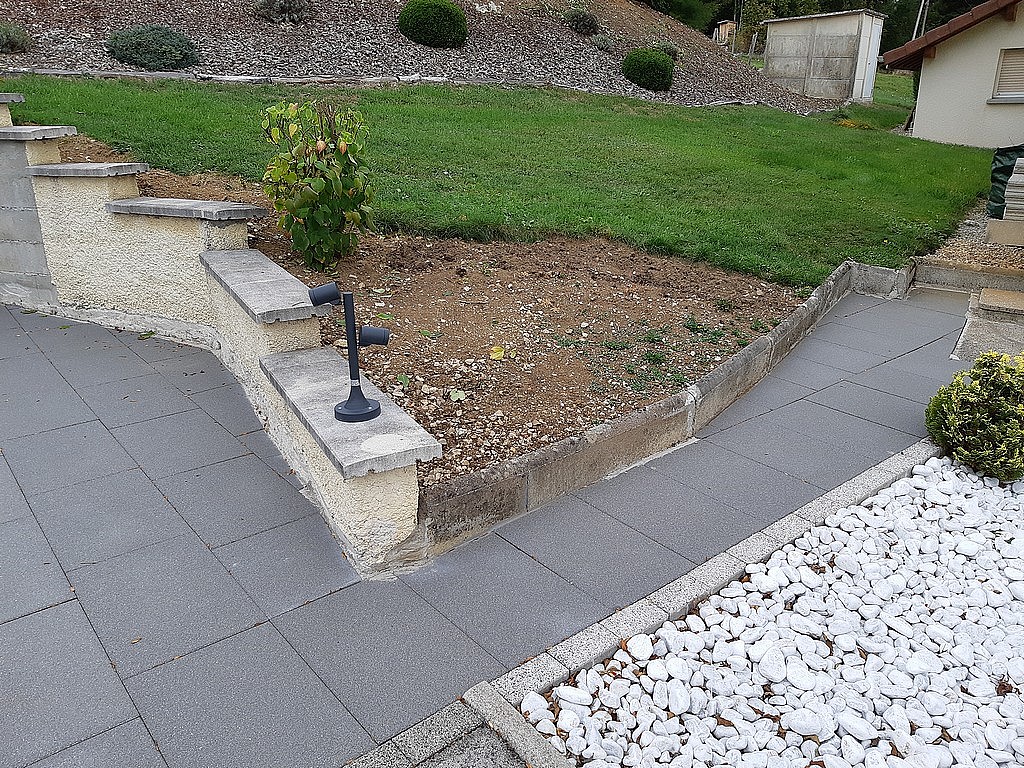 Chantier éclairage extérieur à Fournet Blancheroche