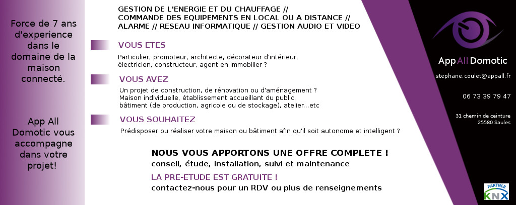 les services App All Domotic